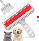 White reusable pet hair remover roller for cat and dog hair